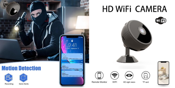 15,90€ για μία Mini Κάμερα Ασφαλείας 4K WiFi Andowl – Με Νυχτερινή Όραση & Ανίχνευση Κίνησης, με παραλαβή από την Idea Hellas και δυνατότητα πανελλαδικής αποστολής στο χώρo σας.Κωδ: 230985F