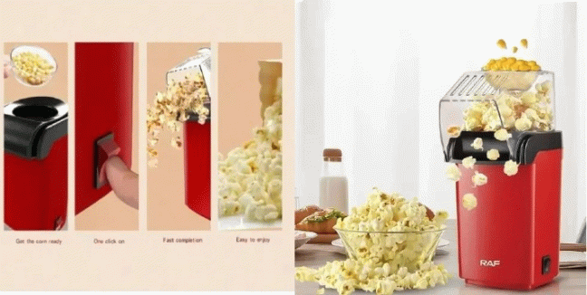 15,90€ για μία Μηχανή Ποπ-Κορν Ζεστού Αέρα 1200W RAF, με παραλαβή από την Idea Hellas και δυνατότητα πανελλαδικής αποστολής στο χώρo σας.Κωδ: 230.300013